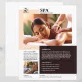 Spa and Beauty Care Service Flyer Template (Voorkant / Achterkant)