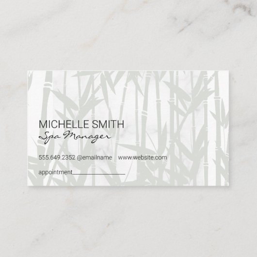 Spa Aroma Etherische oliën Badzouten Afsprakenkaartje (Achterkant)