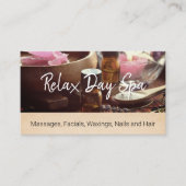 Spa Aroma Etherische oliën Badzouten Afsprakenkaartje (Voorkant)