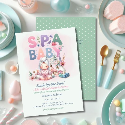 Spa Baby Borrel - Verwende Dag Mint Groen Kaart