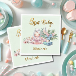 Spa Baby Shower Feestservies Servet