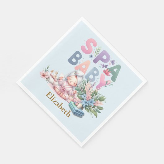 Spa Baby Shower Feestservies Servet (Hoek)