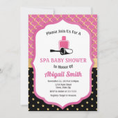 Spa Baby shower Invitation Pamper Party Kaart (Voorkant)