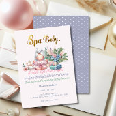 Spa Baby shower - Pamper Day Pastel Shades Kaart