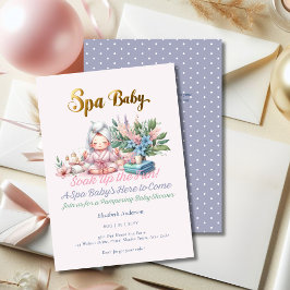 Spa Baby shower - Pamper Day Pastel Shades Kaart