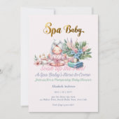 Spa Baby shower - Pamper Day Pastel Shades Kaart (Voorkant)