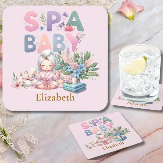 Spa Baby shower Party Dinner ware Kartonnen Onderzetters