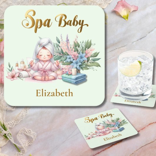 Spa Baby shower Party Dinner ware Kartonnen Onderzetters