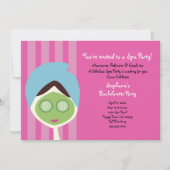 Spa Bachelorette Invitation Kaart (Voorkant)