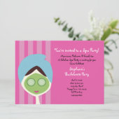 Spa Bachelorette Invitation Kaart (Staand voorkant)