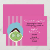 Spa Bachelorette Invitation Kaart (Voorkant / Achterkant)