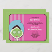 Spa Bachelorette of Birthday Invitation Kaart (Voorkant / Achterkant)