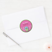 Spa Bachelorette of Verjaardagszegel Ronde Sticker (Envelop)