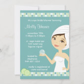 Spa Bachelorette Party Invitation Kaart (Voorkant)