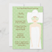 Spa Bachelorette Party Invitation Kaart (Voorkant)