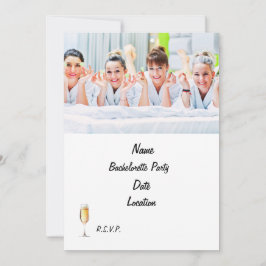 Spa Bachelorette Party Uitnodiging | Gepersonalise