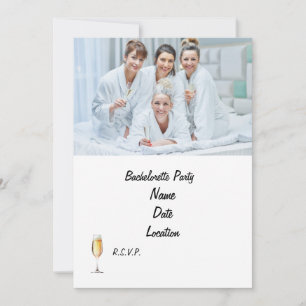 Spa Bachelorette Party Uitnodiging Gepersonalise