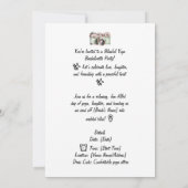 Spa Bachelorette Party Uitnodiging | Gepersonalise (Achterkant)