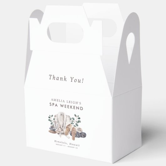 Spa Bachelorette Weekend Bedankdoosjes (Open)