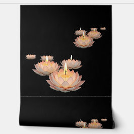 Spa Bathroom Candles Behang