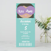 Spa Beauty Birthday Ticket Style Uitnodiging (Staand voorkant)