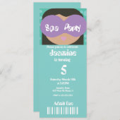 Spa Beauty Birthday Ticket Style Uitnodiging (Voorkant / Achterkant)