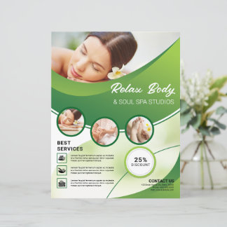 Spa & Beauty Care Salon Flyer Sjabloon