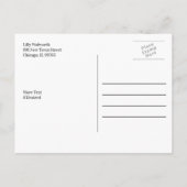 Spa Beauty Massage Briefkaart (Achterkant)