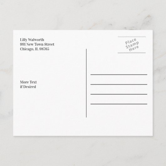 Spa Beauty Massage Briefkaart (Achterkant)