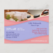 Spa Beauty Massage Briefkaart (Voorkant)