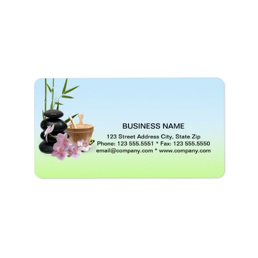 SPA & Beauty Resort Adresetiketten Etiket (Voorkant)