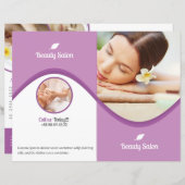 Spa & Beauty Salon Brochure Sjabloon (Voorkant / Achterkant)