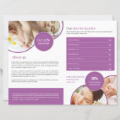 Spa & Beauty Salon Brochure Sjabloon (Achterkant)