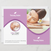 Spa & Beauty Salon Brochure Sjabloon (Voorkant)