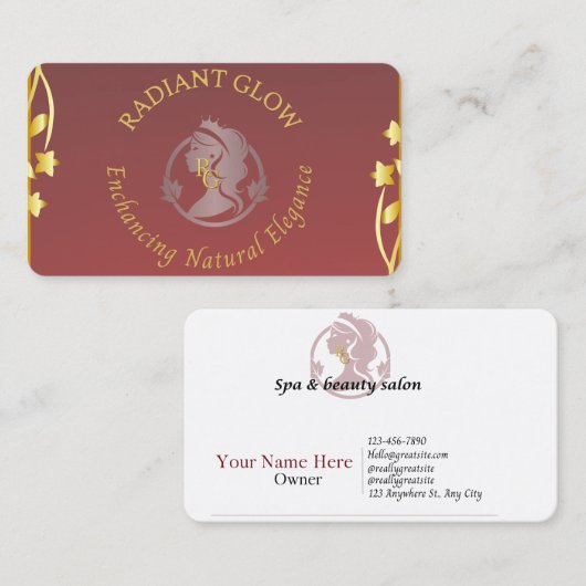 Spa & Beauty Visitekaartje (Voorkant / Achterkant)