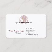 Spa & Beauty Visitekaartje (Achterkant)