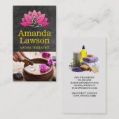 spa-behandeling | Aroma Bad Zout en oliën Visitekaartje (Voorkant / Achterkant)