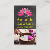 spa-behandeling | Aroma Bad Zout en oliën Visitekaartje (Voorkant)