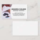 Spa behandeling | Massagetherapeut Visitekaartje (Voorkant / Achterkant)