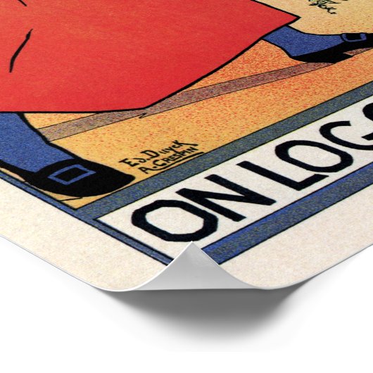 Spa Belgium 1894 Café Restaurant Frahinfaz ad Poster (Hoek)