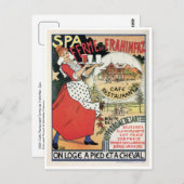  Spa Belgium Café restaurant ad Briefkaart (Voorkant / Achterkant)
