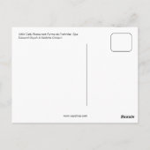  Spa Belgium Café restaurant ad Briefkaart (Achterkant)