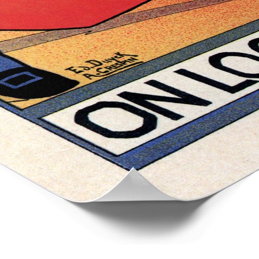  Spa Belgium Café restaurant ad Poster (Hoek)