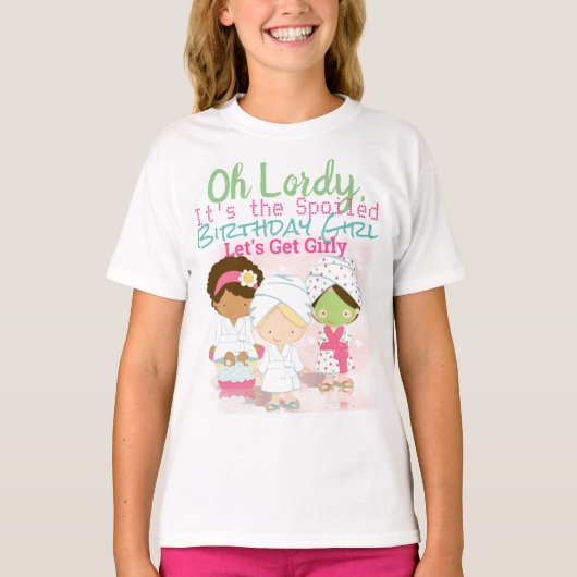 Spa Birthday Girl T-shirt (Voorkant)