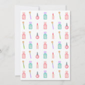 Spa Birthday Invitation Girl Spa Kaart (Achterkant)