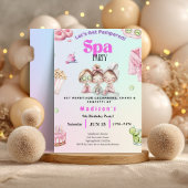 Spa Birthday Invitation • Pamper Party Invite