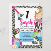 Spa Birthday of Girl Sleepover Party Kaart (Voorkant)