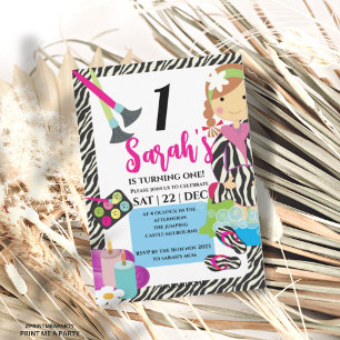 Spa Birthday of Girl Sleepover Party Kaart