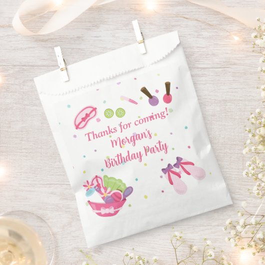 Spa Birthday Party Bedankzakje (Geknipt)