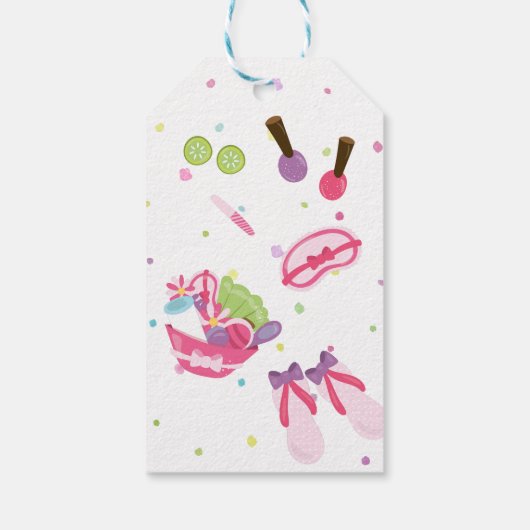 Spa Birthday Party Cadeaulabel (Achterkant)